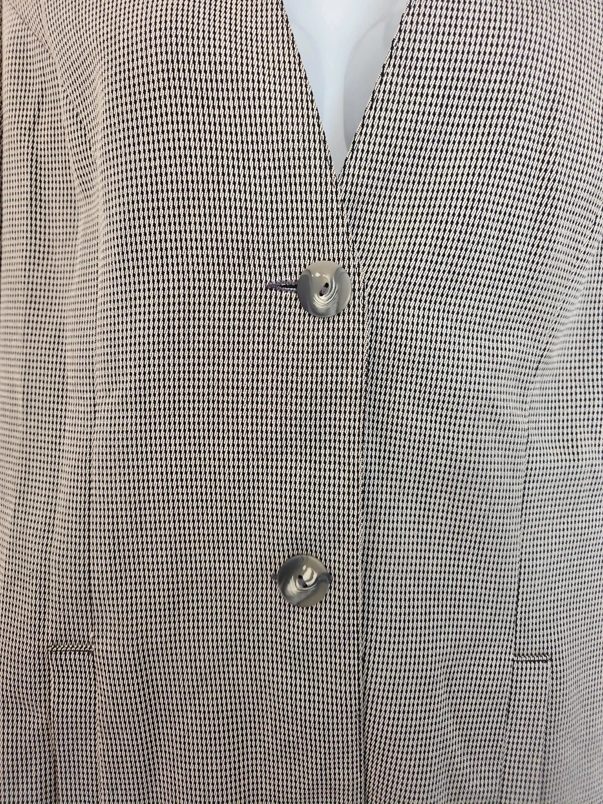Women's vintage houndstooth jacket size 38 – photo 3